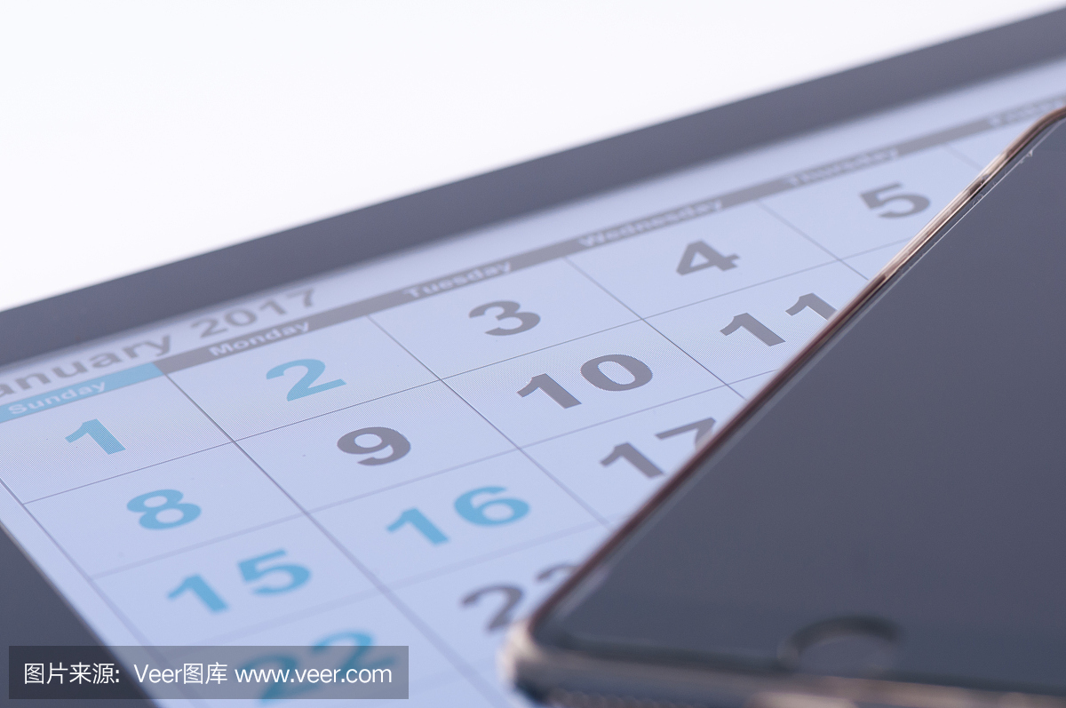 5、日歷配智能手機(jī),新年上班時(shí)間